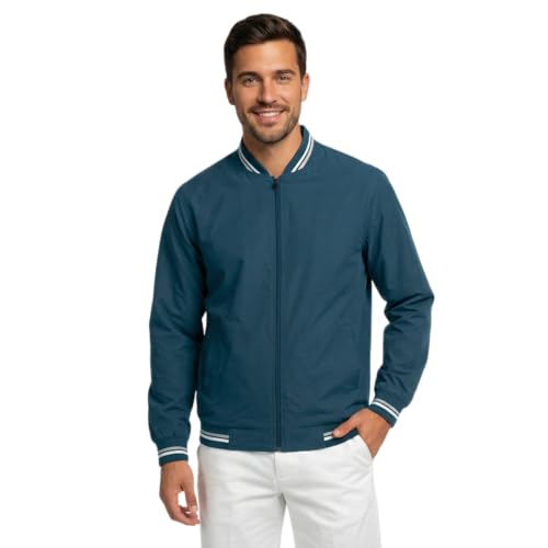 Celary Men's Bomber Jacket | Lightweight Casual Zip-Up Jacket | Stylish Slim Fit Outerwear for All Seasons - Image 1
