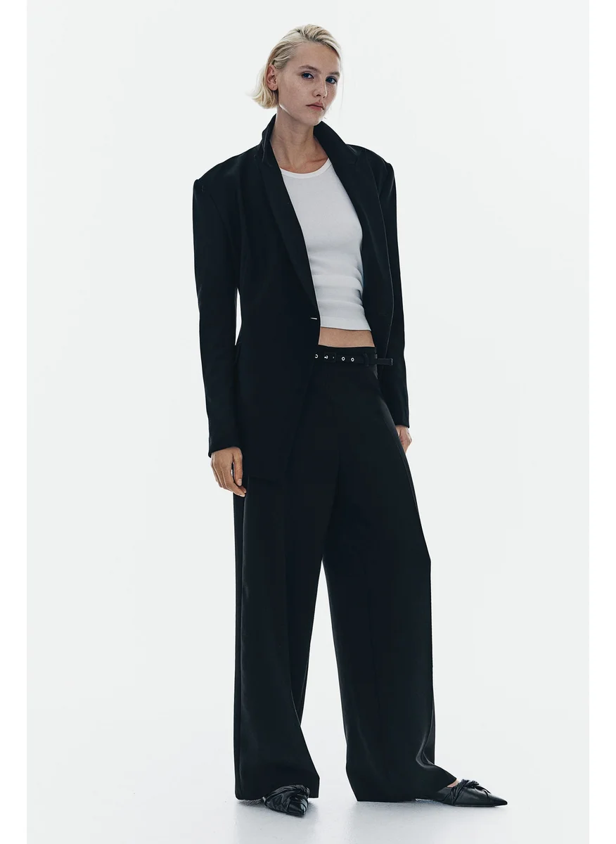 H&M Wide Belted Trousers