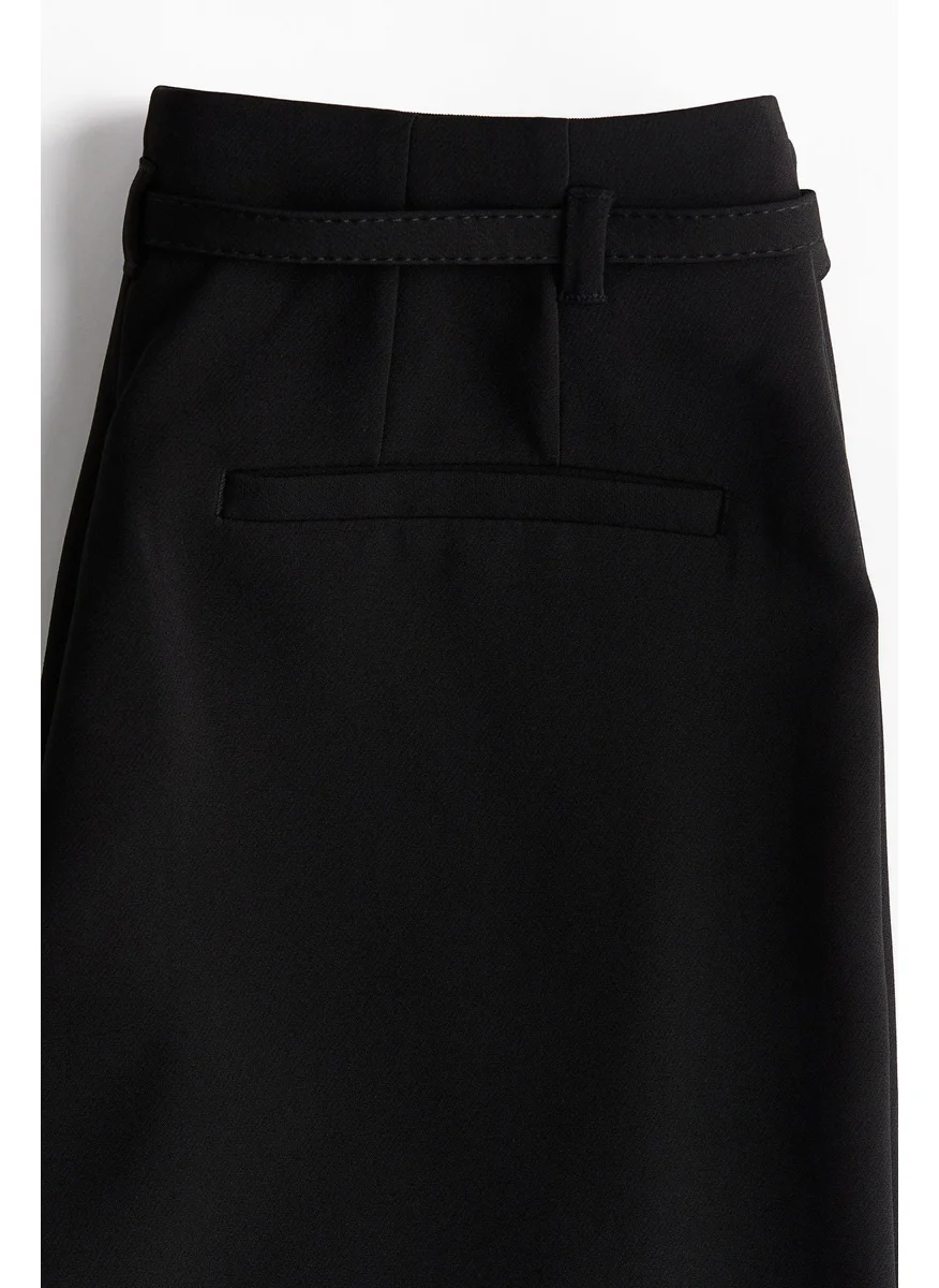 H&M Wide Belted Trousers