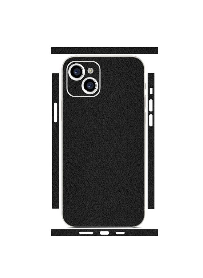 Generic For iPhone 15 Plus All-inclusive PET Phone Decal Adhesive Sticker(Black) 