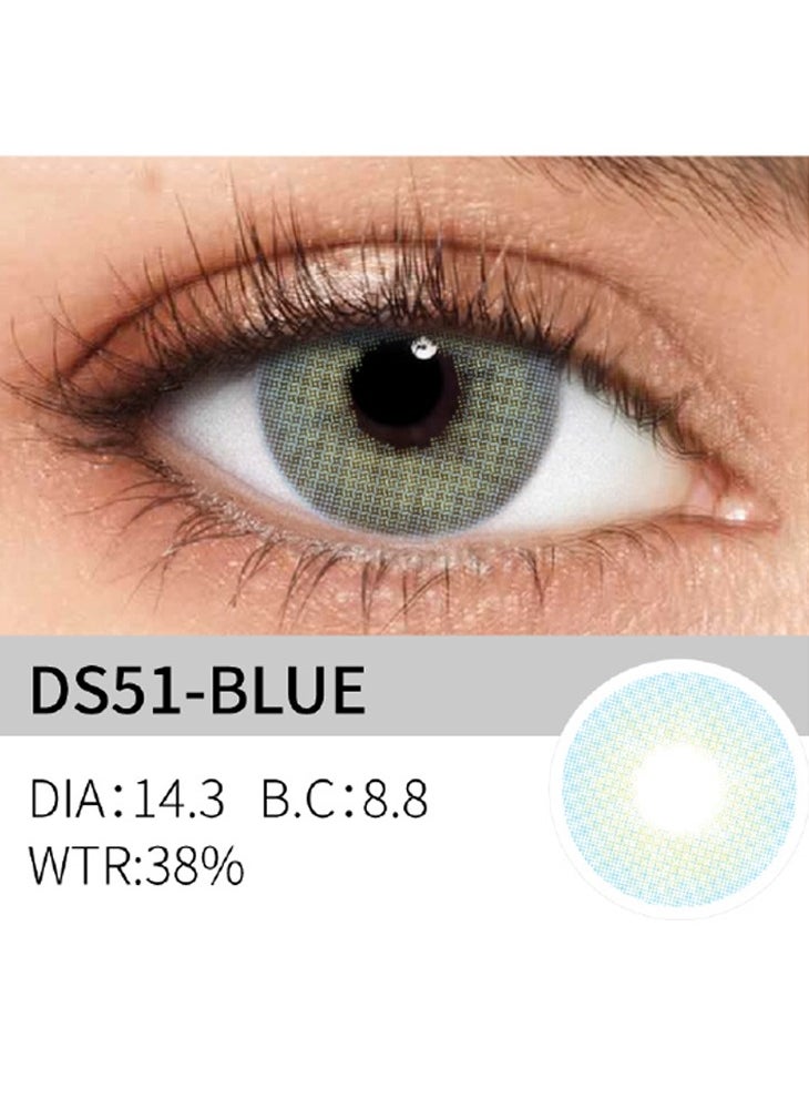 Chomel - Six Months Blue contact lenses——2 lenses - Image 1