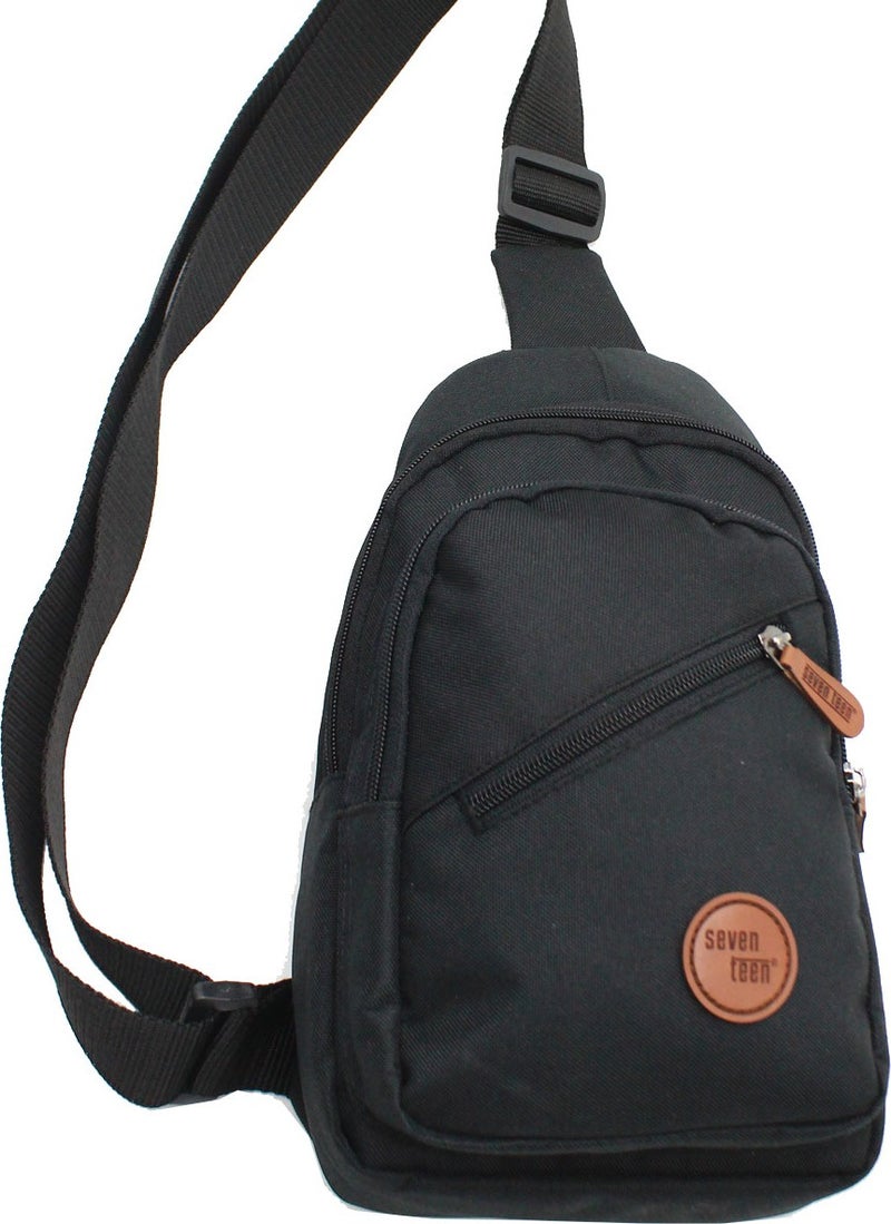 SEVENTEEN 3475 Freebag Men's Crossbody Bag Black  - Image 3