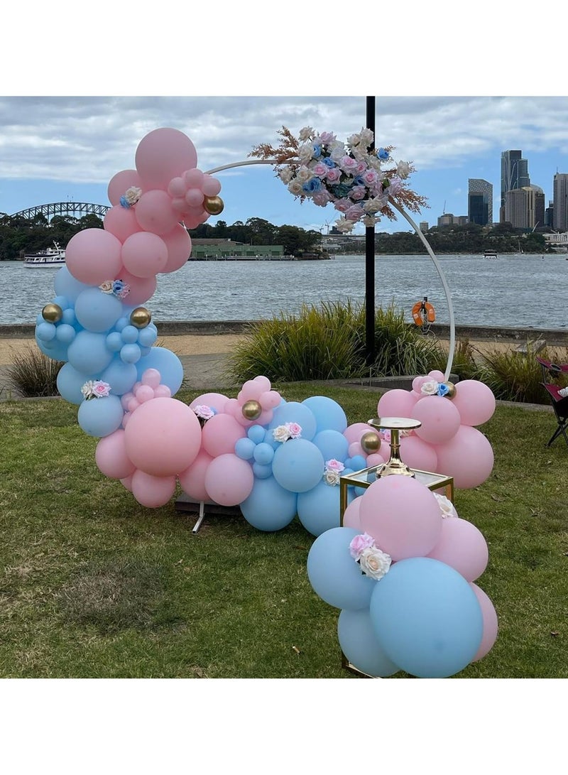 Pink and Blue Latex Balloons, 67Pcs Pink Blue Gender Reveal Balloons for Boy or Girl Gender Reveal Decorations Birthday Party Baby Shower Anniversary - Image 4