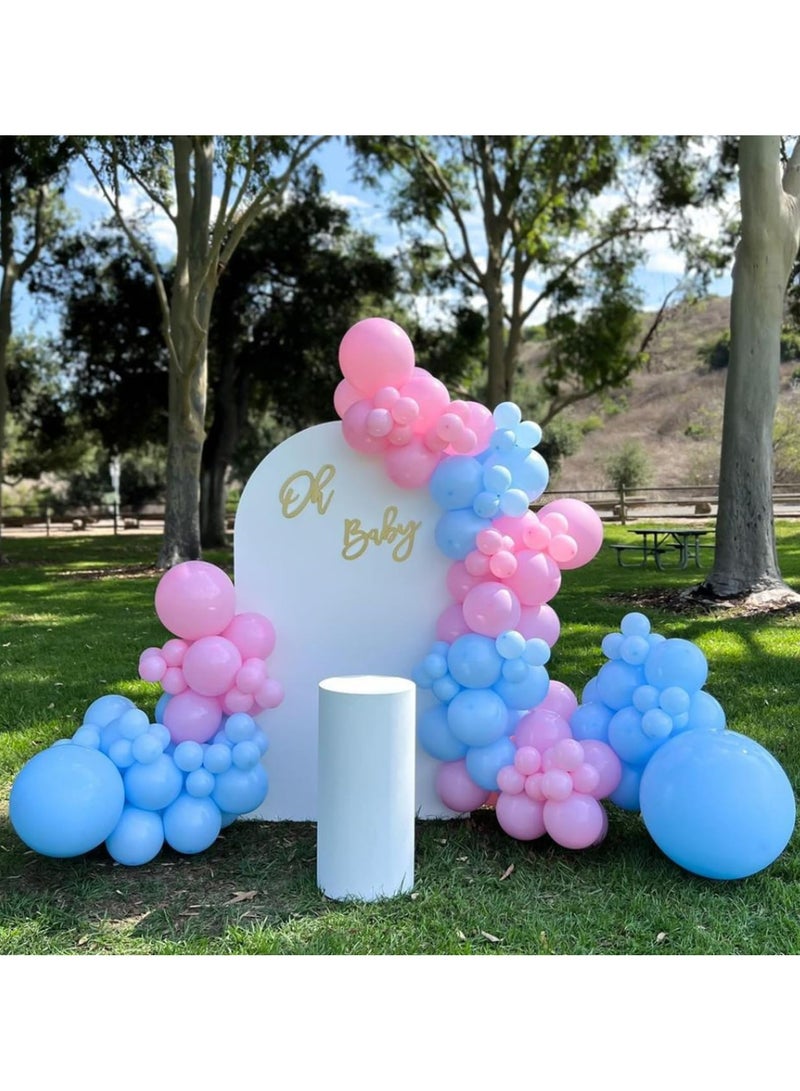Pink and Blue Latex Balloons, 67Pcs Pink Blue Gender Reveal Balloons for Boy or Girl Gender Reveal Decorations Birthday Party Baby Shower Anniversary - Image 5