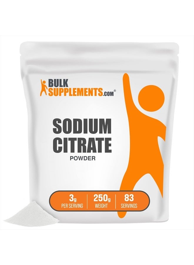 BulkSupplements .com مسحوق سترات الصوديوم - سترات الصوديوم للطهي - مكثف غذائي (250 جرام - 8.8 أونصة) - Image 1