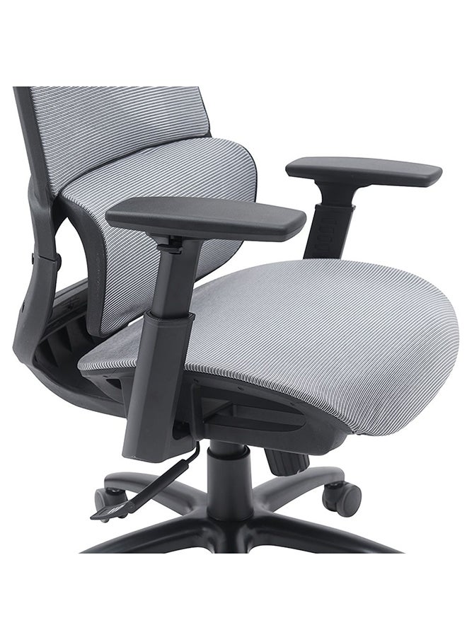DANUBE HOME Harwich Office Chair High Back Ergonomic Gaming Chair Modern Home Desk Computer Chair 360Â° Swivel Office Chair Adjustable Height Chair L 67x38x65 cm  Grey/Black  - Image 3