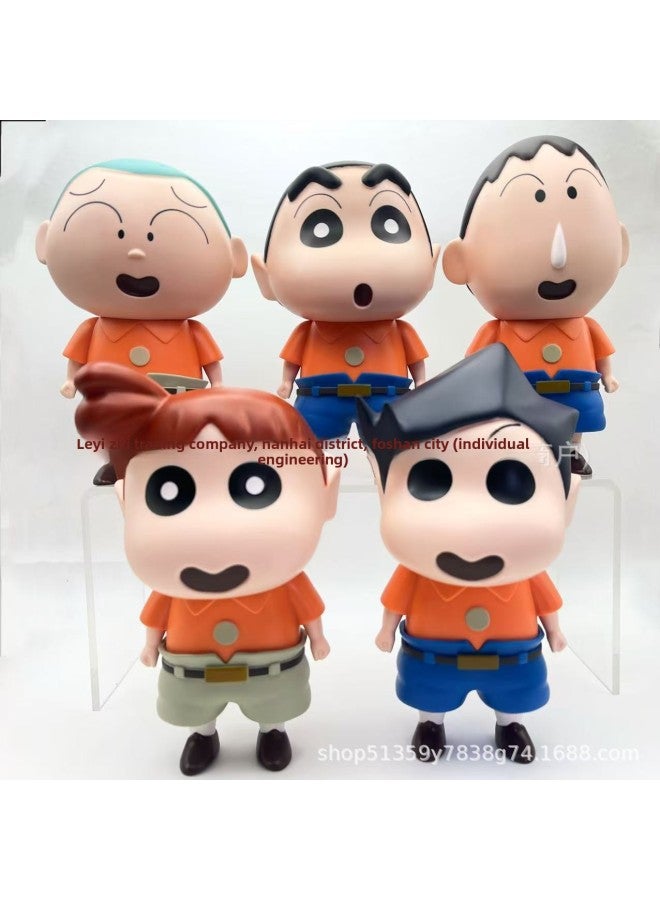 Products Trendy Play Hand-made Crayons Shin-chan Ado Masa Nini Doll Ornaments Toys-Color:True Man (158g) About 15cm High