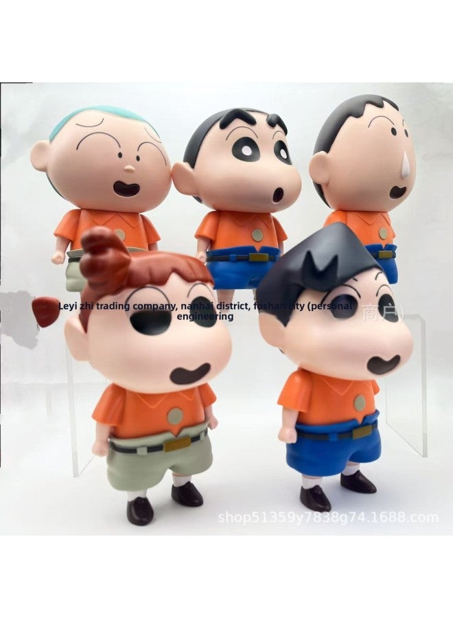 Products Trendy Play Hand-made Crayons Shin-chan Ado Masa Nini Doll Ornaments Toys-Color:True Man (158g) About 15cm High