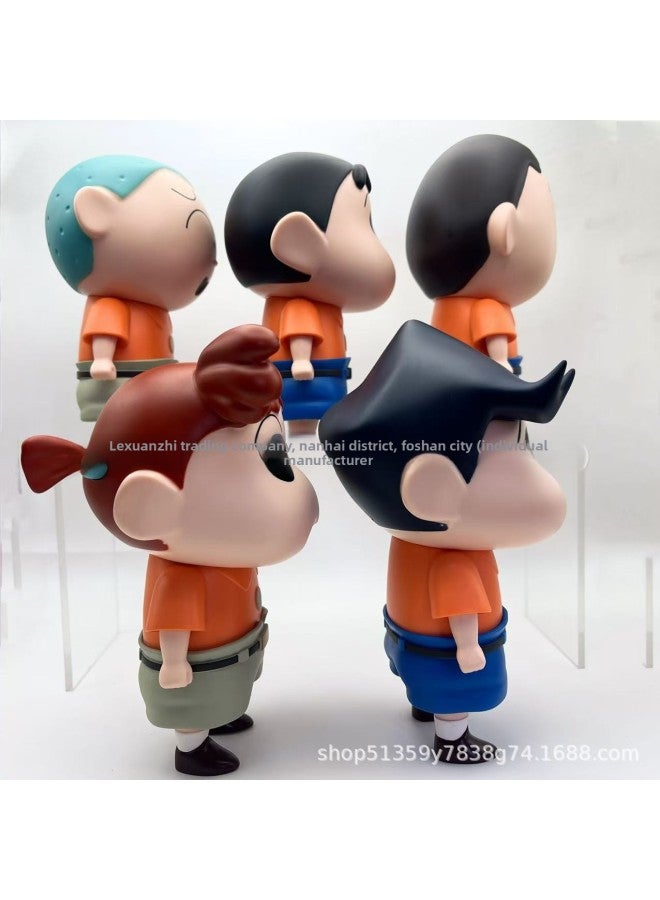 Products Trendy Play Hand-made Crayons Shin-chan Ado Masa Nini Doll Ornaments Toys-Color:True Man (158g) About 15cm High
