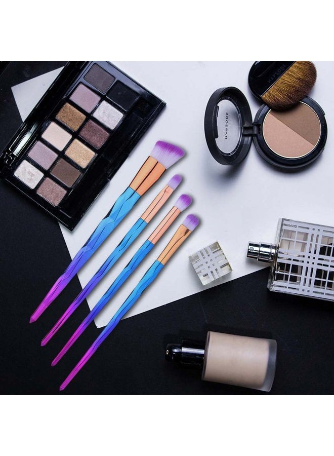 BTYMS 12 Pcs Makeup Brushes Set Premium Foundation Blending Blush Concealer Eye Face Lip Brushes for Powder Liquid Cream Complete Makeup Brushes Kit Synthetic Bristles - Image 3