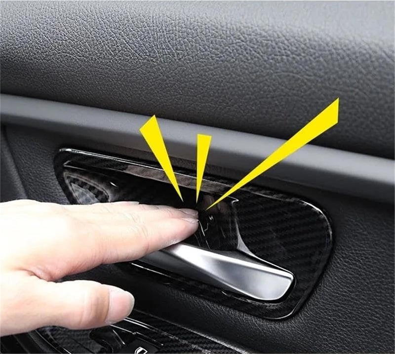 Vuzmode 4Pcs Car Interior Door Handle Bowl Cover Trim - Image 3