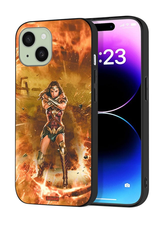 Tolwak Apple iPhone 15 Protective Case Cover Wonder Women - Image 1