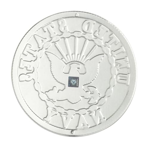 Eagle Emblems, Inc. United States Navy Aluminum Sign Round 12" Inches Navy Duty Honor Country Bold Eagle - Image 2