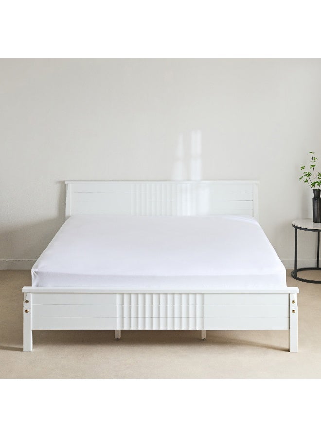 Home Box Essential Cotton Super King Flat Sheet 270 x 260 cm - Image 3