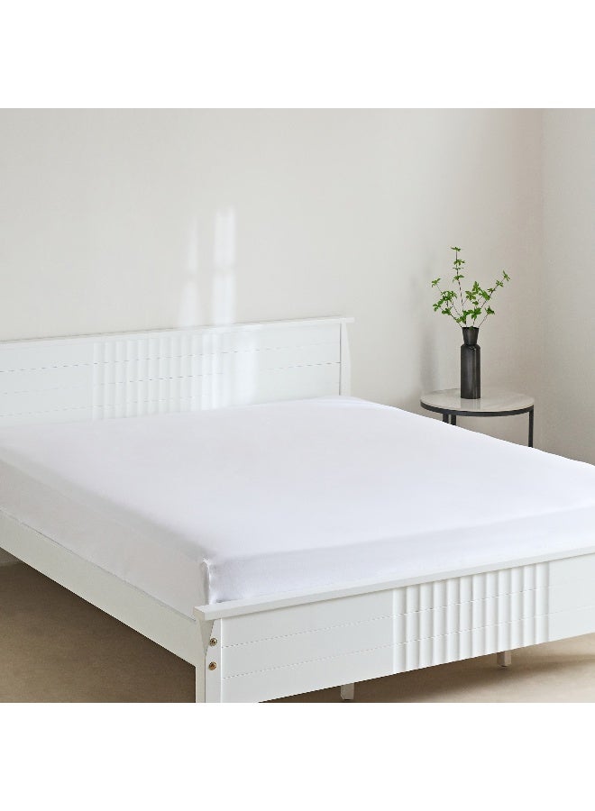 Home Box Essential Cotton Super King Flat Sheet 270 x 260 cm - Image 2