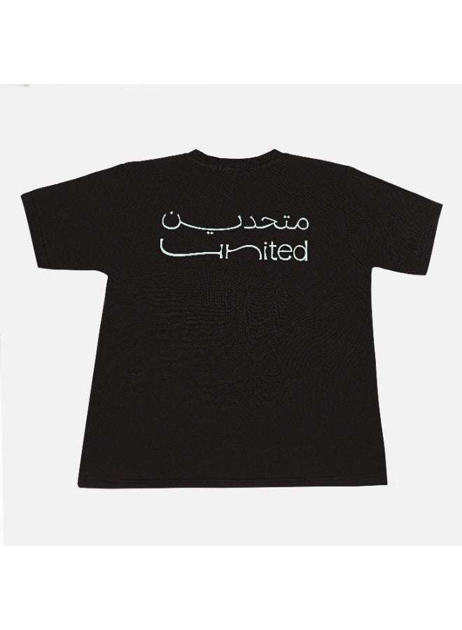 Eid Al Etihad United x Mansour UAE Map- Black- Tshirt - Image 2
