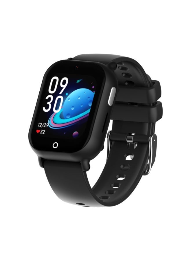 DCU TECNOLOGIC DCU Kids Smart Watch with GPS Tracker, 4G Video Calling, SOS Button, Camera, Games, HD Touchscreen, Splash Resistant, Works with iOS & Android, Black - Image 1