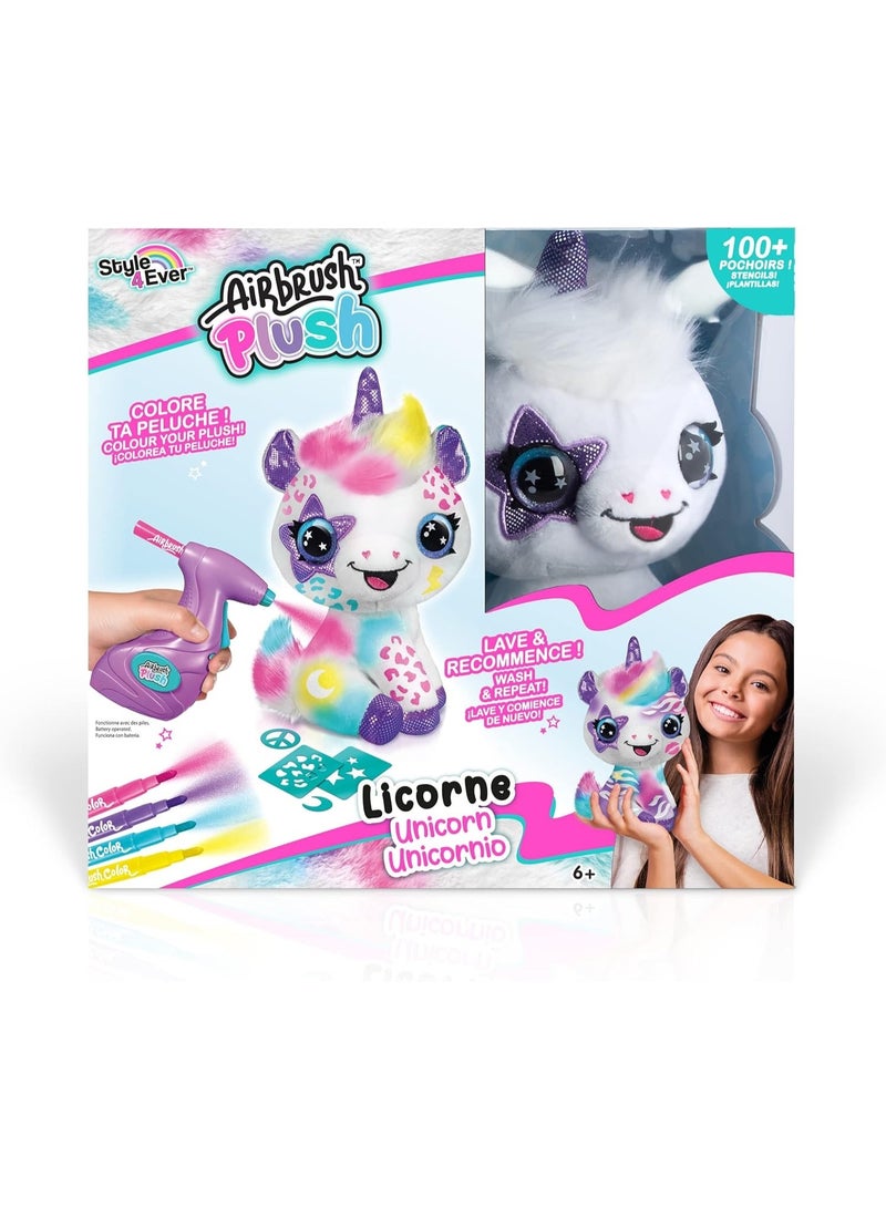 Style 4 Ever Airbrush Plush - Unicorn - Image 3