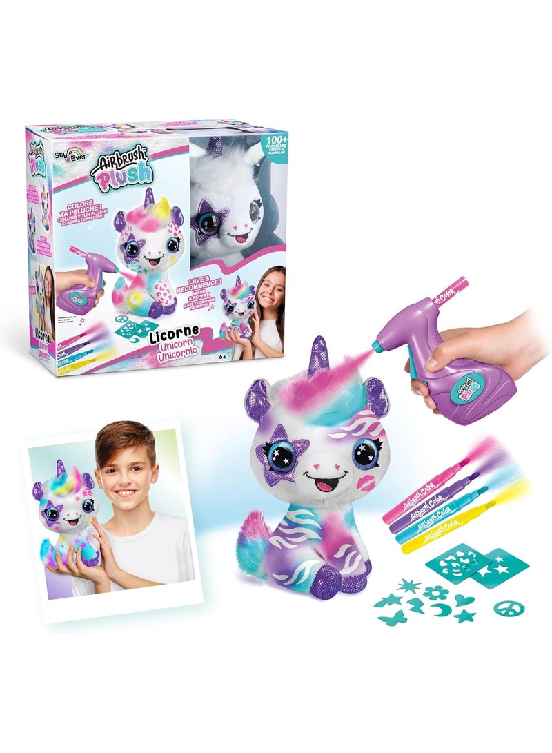 Style 4 Ever Airbrush Plush - Unicorn - Image 5