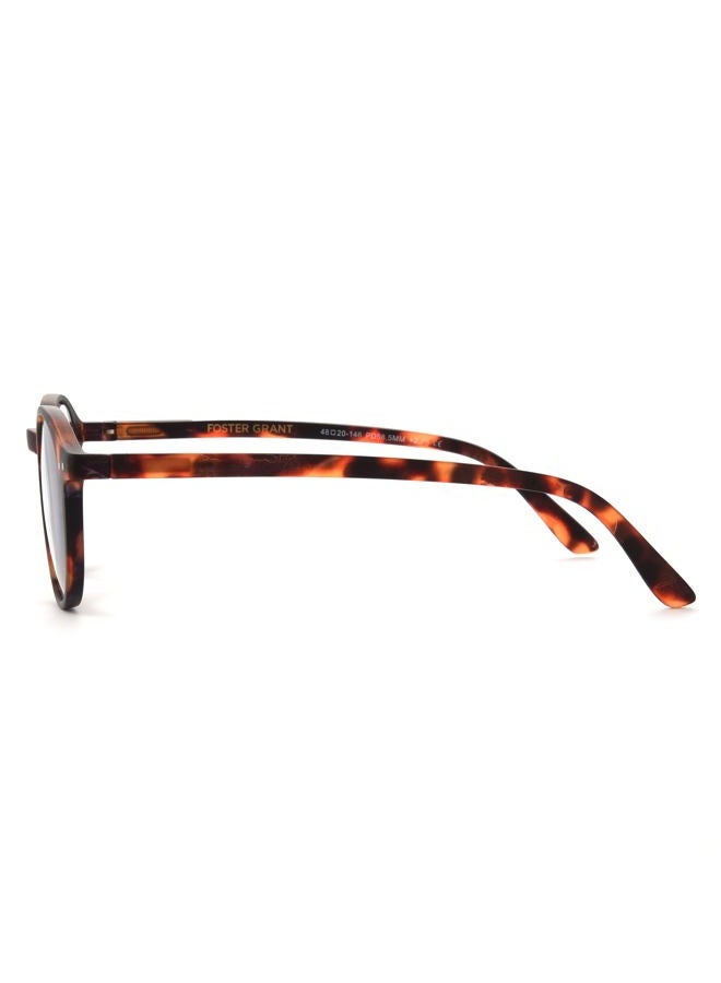 Foster Grant Parker Anti-Fog Blue Light Readers Round Reading Glasses, Matte Rubberized Tortoise - Image 5