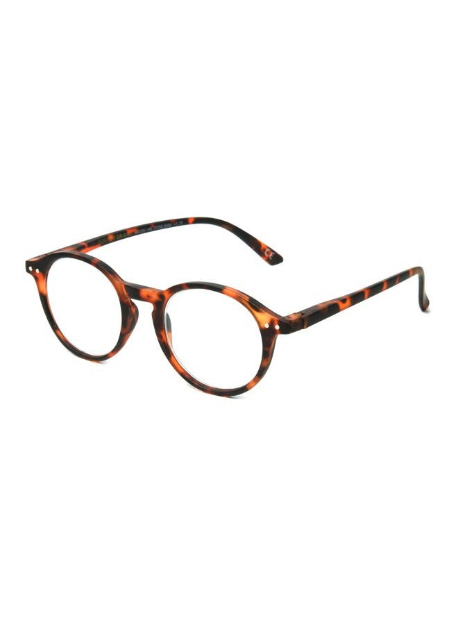 Foster Grant Parker Anti-Fog Blue Light Readers Round Reading Glasses, Matte Rubberized Tortoise - Image 1