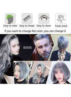 MOFAJANG Mofajang Hair Wax Color Styling Cream Mud, Natural Hairstyle Color Pomade, Washable Temporary (Gray)  - Image 4