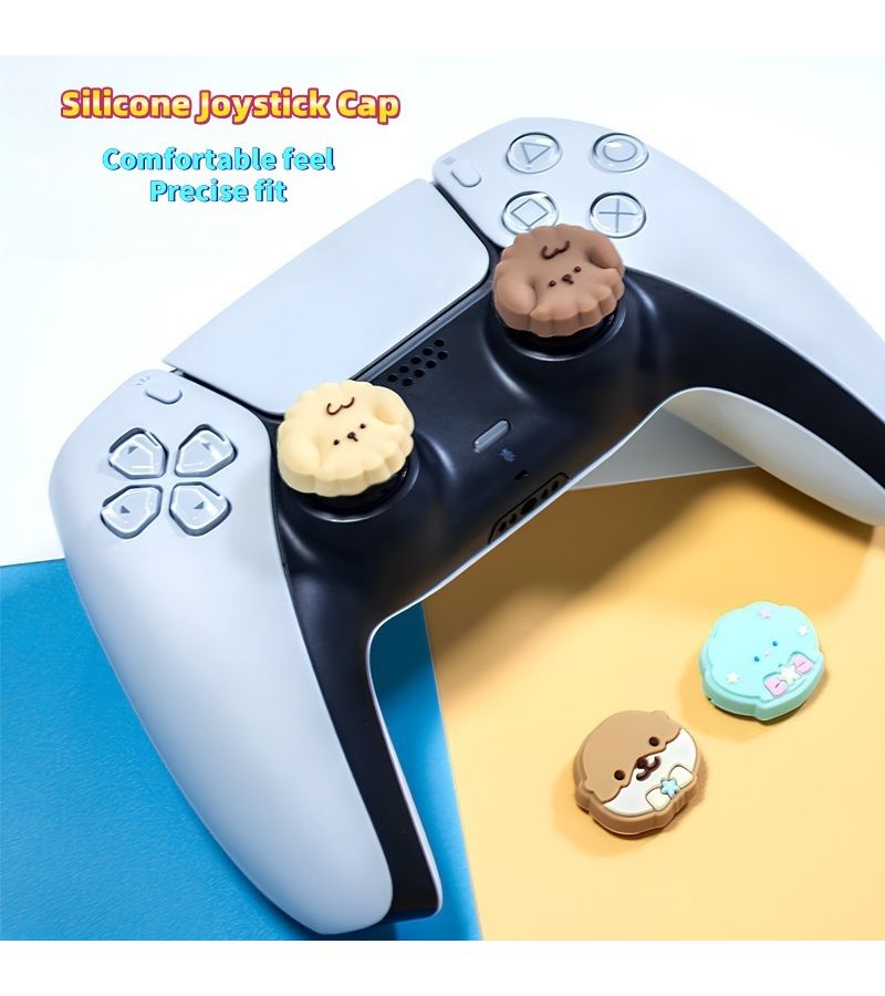 غطاءان من السيليكون لعصا التحكم على شكل كورجي، مقاومان للانزلاق والتآكل، متوافقان مع PS5 وPS4 وXbox وSwitch PRO - Image 4