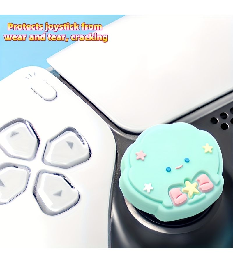 غطاءان من السيليكون لعصا التحكم على شكل كورجي، مقاومان للانزلاق والتآكل، متوافقان مع PS5 وPS4 وXbox وSwitch PRO - Image 5