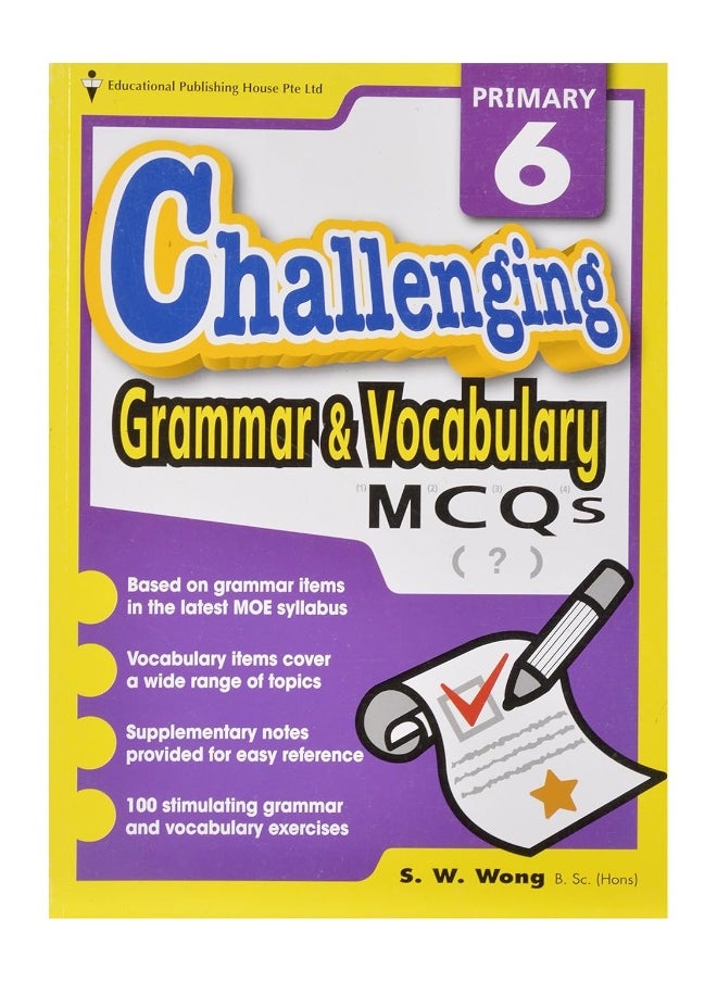 PRIMARY 6 CHALLENGING GRAMMAR & VOCABULARY MCQS  - Image 1