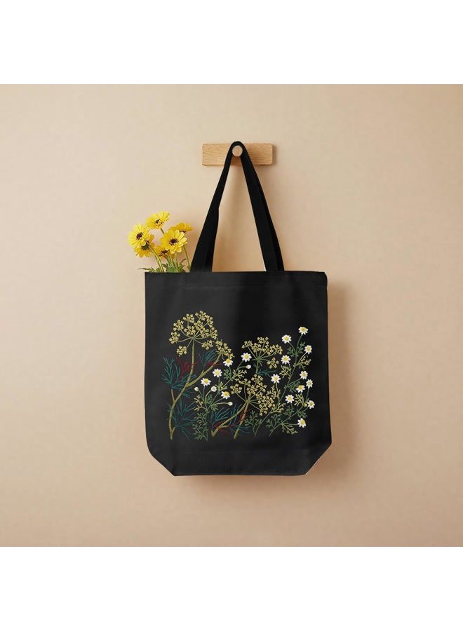 ERKOON Canvas Tote Bag Embroidery Kit for Beginners, Floral Arts Crafts Cross Stitch Kits for Adults Including Stamped Embroidery Bag with Hoops, Needle, Instruction and Color Threads(Chamomile) - Image 4