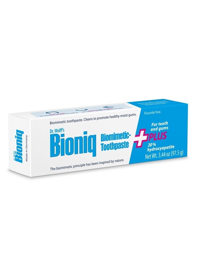 Bioniq - Plus Biomimetic Toothpaste with 20 Percent Hydroxyapatite for Teeth and Gums, 3.44 Ounce (Pack of 3) - Image 1