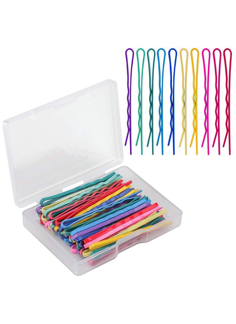 AIEX AIEX 50Pcs Hair Pins Kit Hair Clips Secure Hold Bobby Pins Hair Clips for Women Girls and Hairdressing Salon Multicolor 