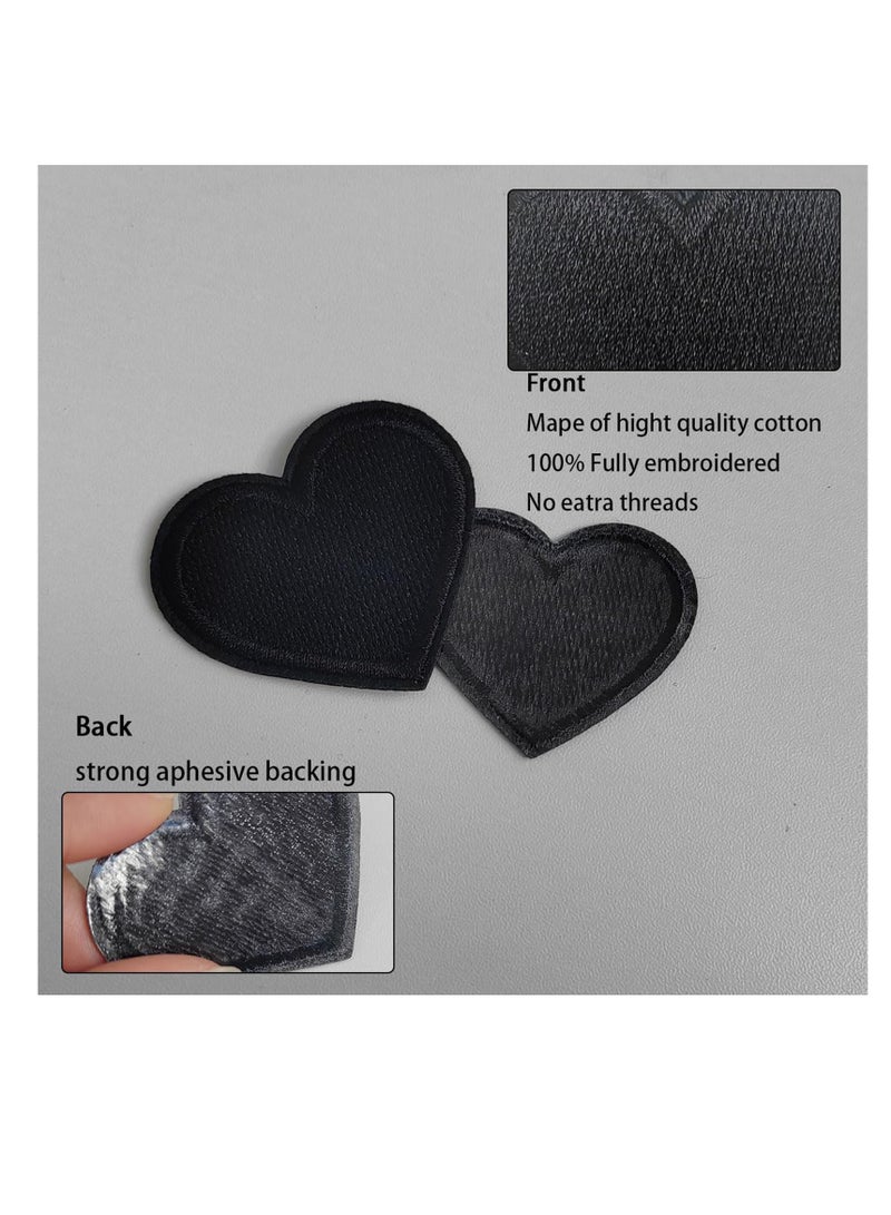 رقع مكواة على شكل قلب، 16 قطعة، 4 مقاسات، زينة مطرزة للملابس والإكسسوارات جاكيتات جينز قبعات حقائب ظهر - Image 4