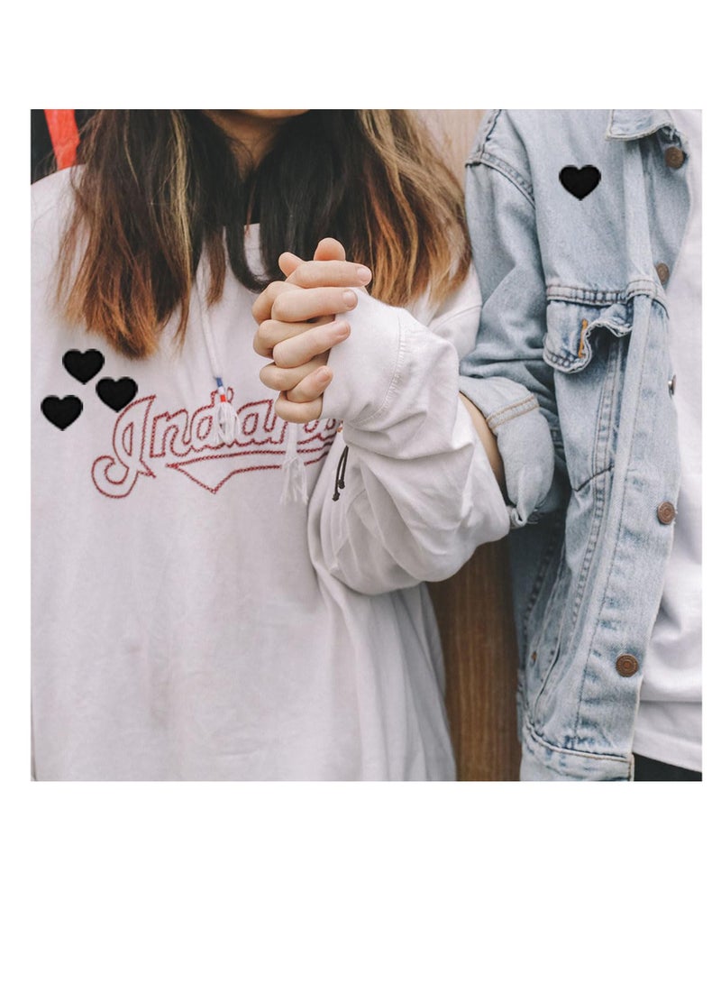 رقع مكواة على شكل قلب، 16 قطعة، 4 مقاسات، زينة مطرزة للملابس والإكسسوارات جاكيتات جينز قبعات حقائب ظهر - Image 5