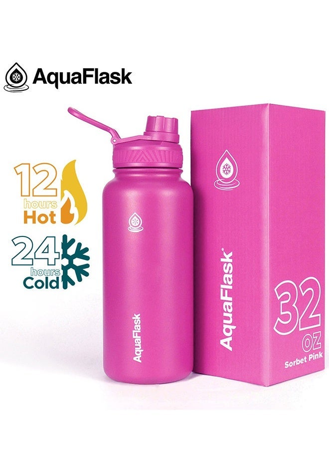 AquaFlask Original Stainless Steel Water Bottle, 22oz/32oz – 12H Hot or 24H Cold Retention, BPA-Free - Image 1