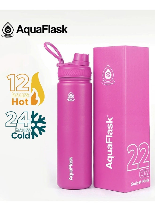 AquaFlask Original Stainless Steel Water Bottle, 22oz/32oz – 12H Hot or 24H Cold Retention, BPA-Free - Image 2