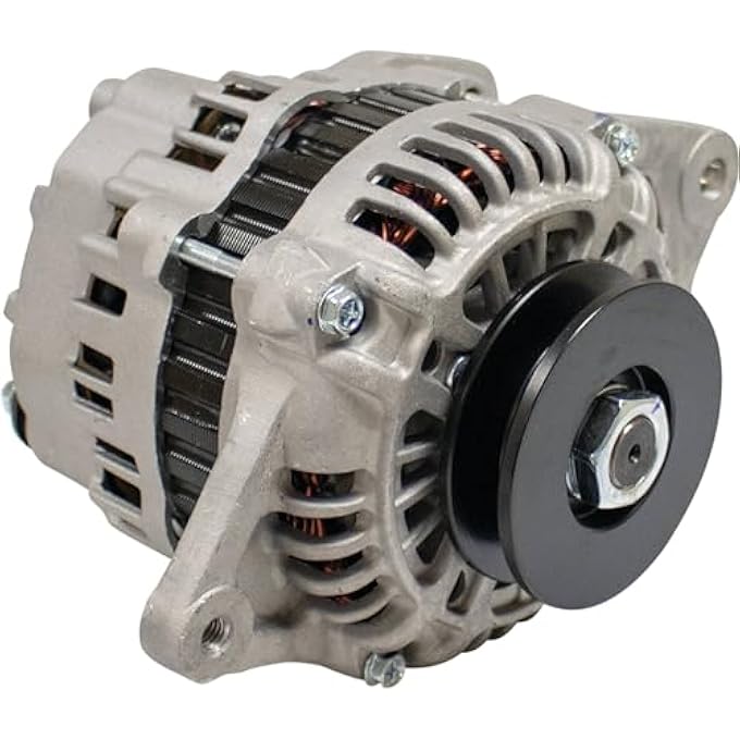 DB Electrical ROTA0209 Alternator Compatible with/Replacement For Kubota V3300 397-9953, 23992 0.083333 Clock 80 amp Internal Fan Type Internal Regulator CW Rotation 12V - Image 1