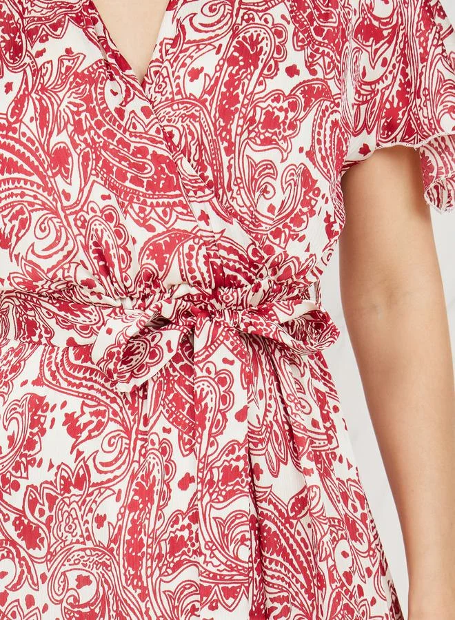 Styli Paisley Print Dress