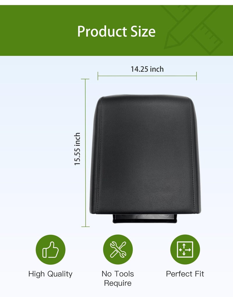 UMISHI Car Center Console Armrest Lid Replacement for Ford F150 2015 2016 2017 2018 2019 2020 Replaces# FL3B 1504604 AA (Center Console (Black)) - Image 4