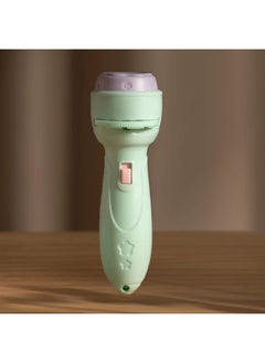 Projection Flashlight Children's Toys Kindergarten Cognitive Puzzle Early Education Luminous Projector Gift Stall-Color:Single Flashlight Cardless Fresh Green