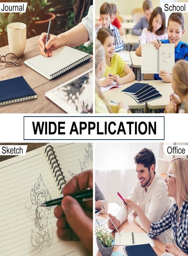 Yahenda Spiral Notebook A5 College Ruled Journal Lined 8.3'' x 5.5'' Bulk Writing Paper Notebook for Office Business School Supplies Christmas End of Year Gift(Black Color,18 Pcs) - Image 5