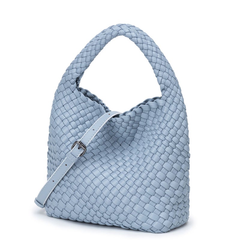 Niche Hand-Woven Hand-Woven Bag, Versatile Mother-In-Law Bag, Textured One-Shoulder Armpit Vegetable Basket, Bucket Bag - Image 1