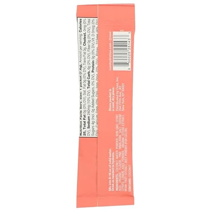 Cure Hydration Strawberry Kiwi Hydration Mix Sgl, 0.27 OZ - Image 2