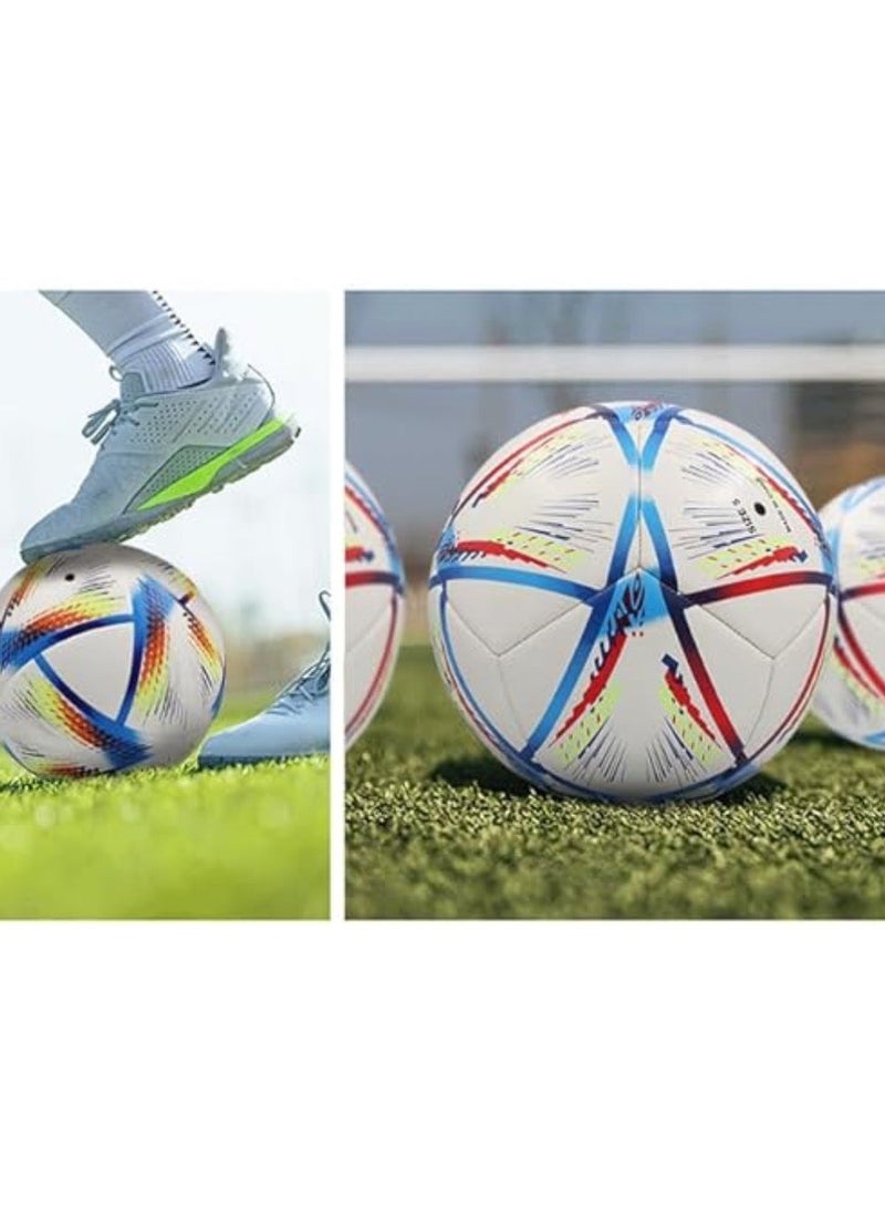 كرة قدم مقاس 5 | كرة قدم - كرة قدم ممتازة للتدريب والمباريات، مناسبة للعب الداخلي والخارجي - تصميم متين وعالي الأداء لجميع مستويات اللاعبين - Image 5