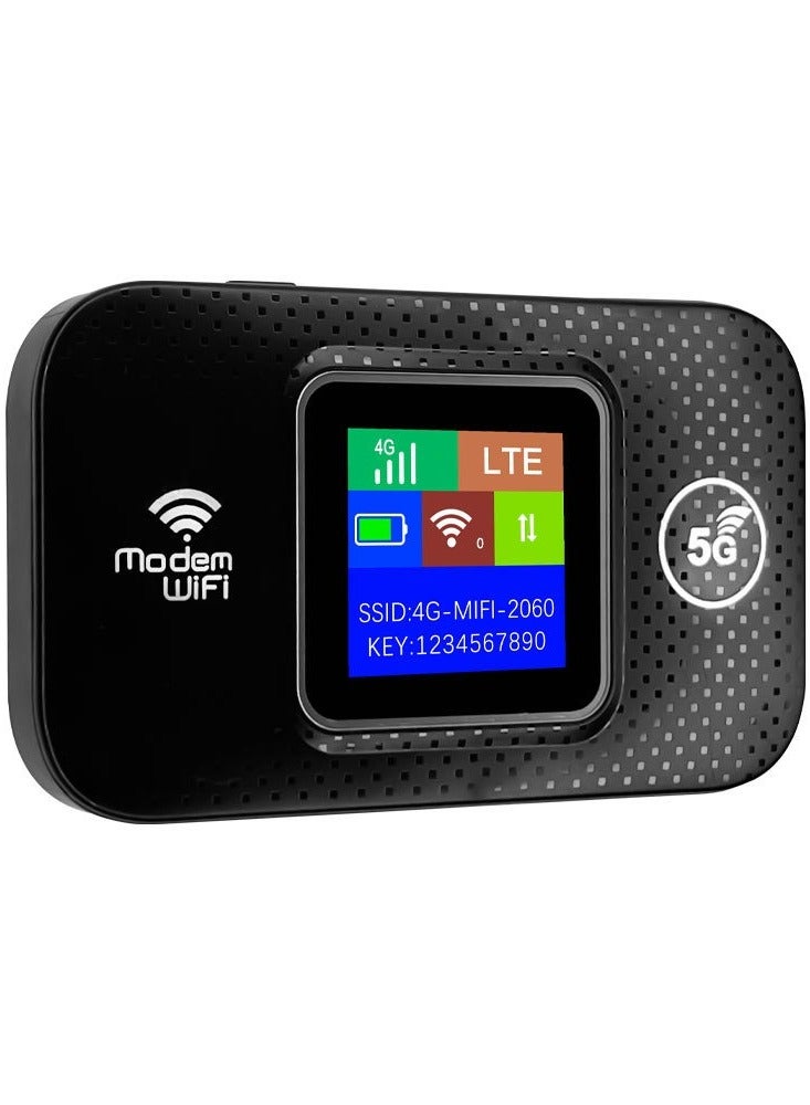 4G/5G Portable WiFi Router, Plug  Play WiFi Router,Mobile CPE Wireless Router,with SIM Card Slot, Dual Band, Stable Signal, Wide Coverage, 3000mAh Long Battery Life, Supports Multiple Users - Image 1