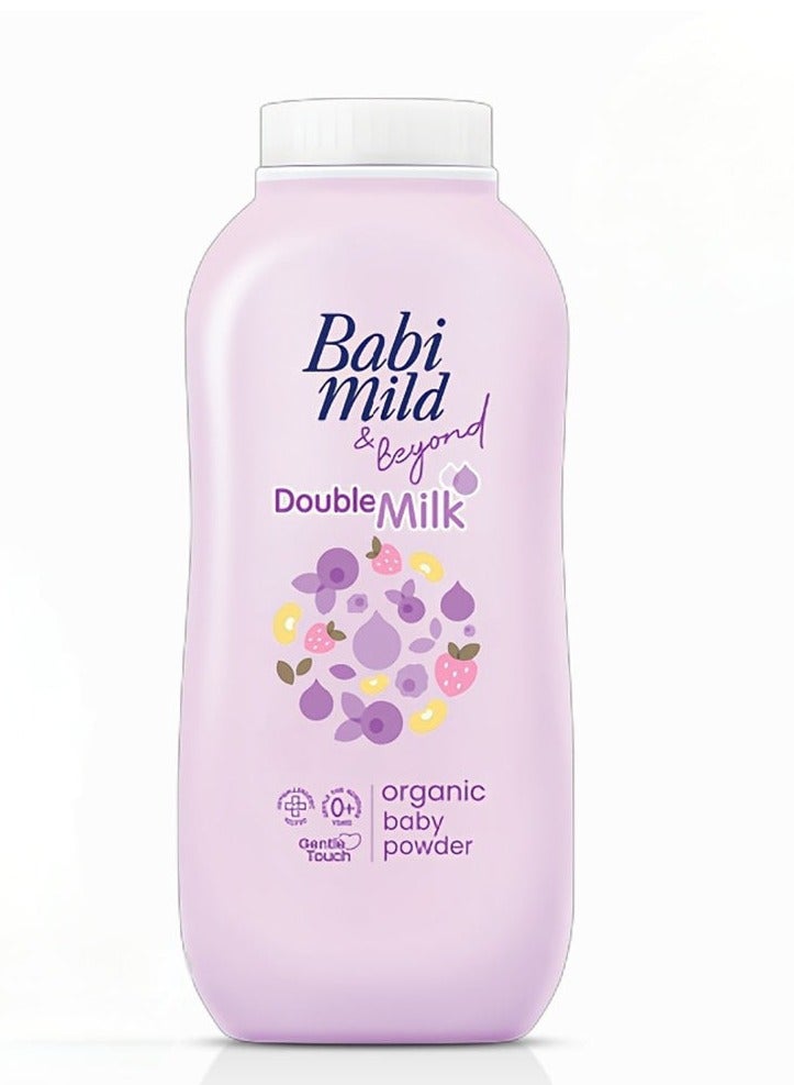 BabiMild - Double Milk Organic Baby Powder - 160g - Image 1