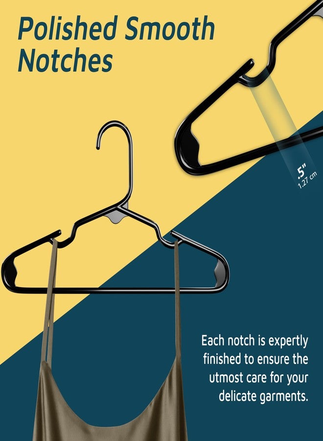 Lifemaster Plastic Kids Clothes Hangers - Children Clothes Hanger with Shoulder Notch, 11.6 Inch Space-Saving Closet Organizer for Baby, Toddler, and Kids Clothing, Hold Up to 4 lbs, Pack of 50, Gray - Image 4