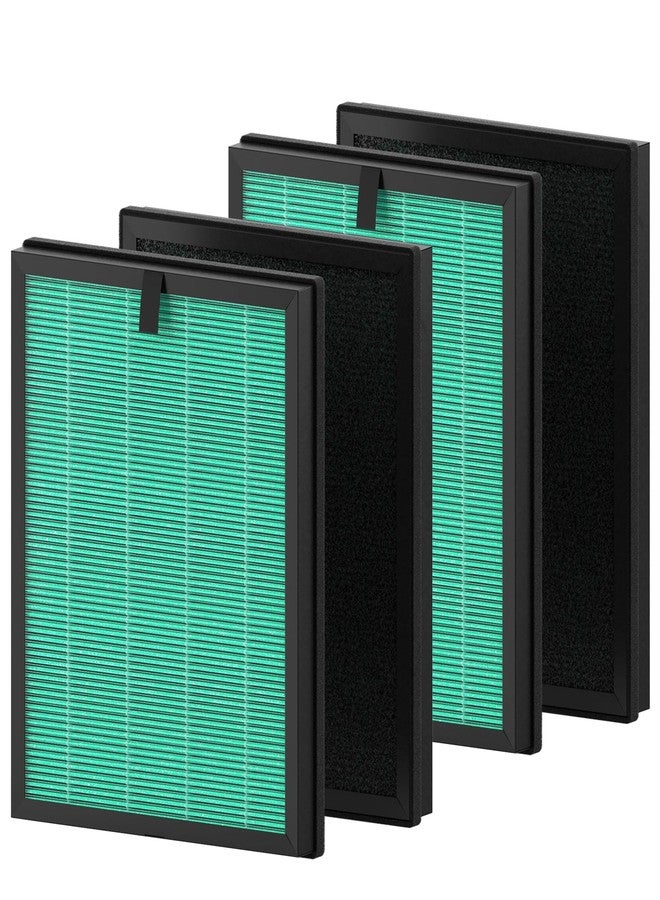 CFKREYA 4 Pack AP2000WF Replacement Filter Compatible with KNKA AP2000WF Air Puri-fier, 3 Stages of Filtration with Carbon Filter, Pet Dander Version, Green - Image 1
