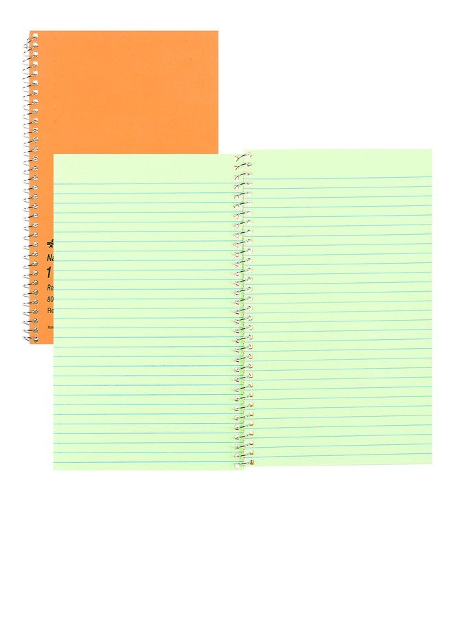 National Single-Subject Wirebound Notebooks, Narrow Rule, Brown Paperboard Cover, (80) 8.25 x 6.88 Sheets - Image 3