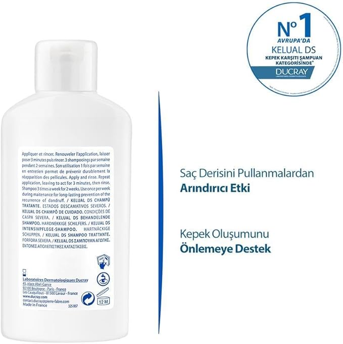 DUCRAY Pierre Fabre Ducray Kelual DS AntiReappearance Dandruff Treatment Shampoo 100 ml - Image 3